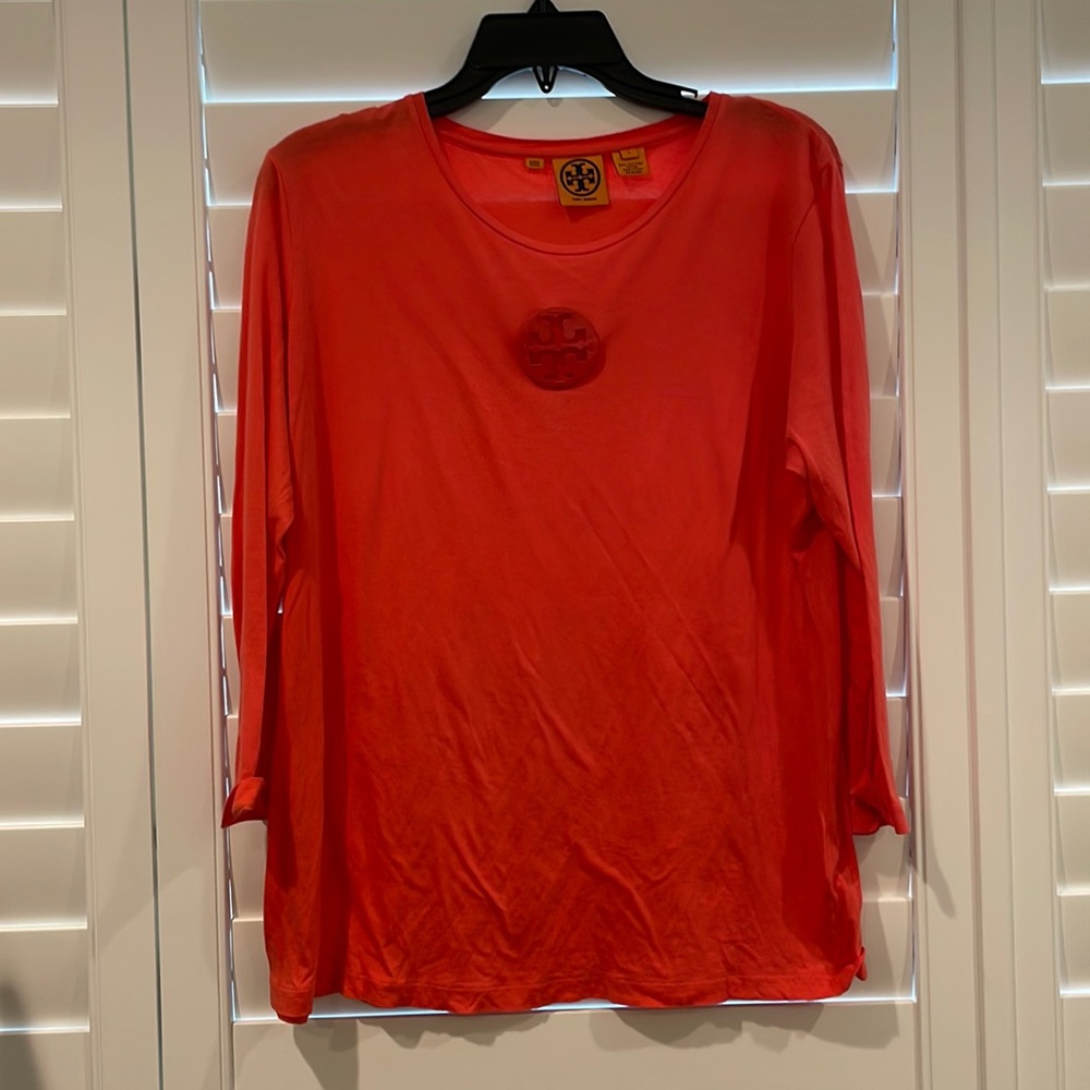 Vintage Orange Tory Burch Long Sleeve